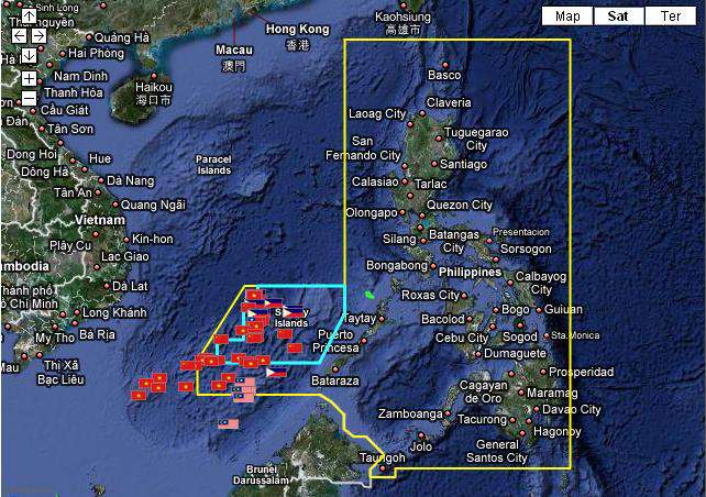 China, Brunei und Philippinen erklären Inseln zum eigenen Territorium. (pd)