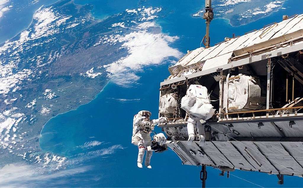 ISS-Astronauten im All